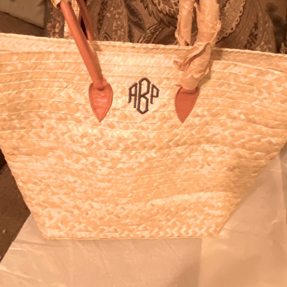 Mark and Graham large palm leaf tote - Picture 3 of 6